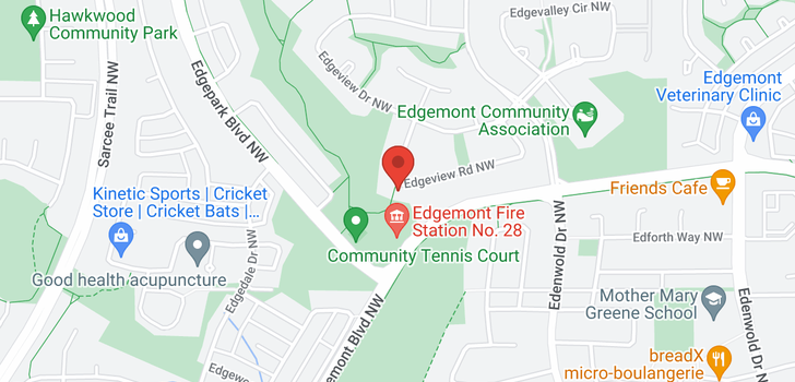map of 109 EDGEVIEW RD NW